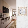 thumbnail image 5 of Yayeee Rocker Switch Wall Plate 1-Gang 4.6"x2.9" Home Decorative Outlet Cover, Beige Nautical Pattern, 5 of 6