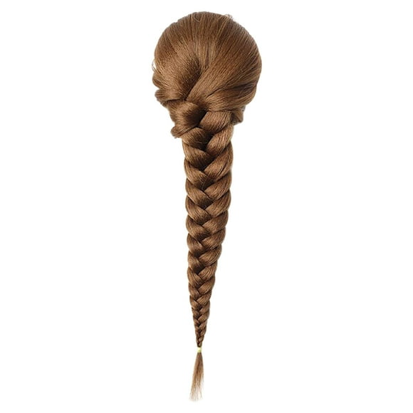 Bolsa de red con cordón elástico, peluca trenzada de espina de pescado, cola de caballo trenzada de varias hebras Wmkox8yii hjk2735