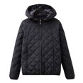 thumbnail image 4 of Women's Bomber Jacket Zip Up Coat with Pockets Black XXXXL, 4 of 5