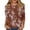 #518Coffee, variant on Womens Cotton Tops 3/4 Sleeve,Plus Size Summer Shirts for Women Casual Floral Printed Tunic top Loose Fit Blouse