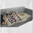 thumbnail image 6 of Saying Soft Flannel Fleece Blanket, Yes I Really Do Need All These Saxophones Loose Yourself into the Rhythm Artwork, Cozy Plush for Indoor and Outdoor Use, 60" x 80", Champagne Plum, by Ambesonne, 6 of 6