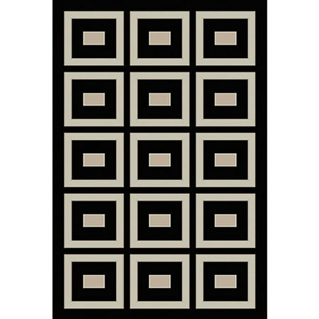 Orian Muse Area Rug, Black