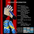 thumbnail image 5 of Soccer Goalkeeper Gloves for Kids Boys Children Youth Football Goalie Gloves with Strong Grips, 5 of 6