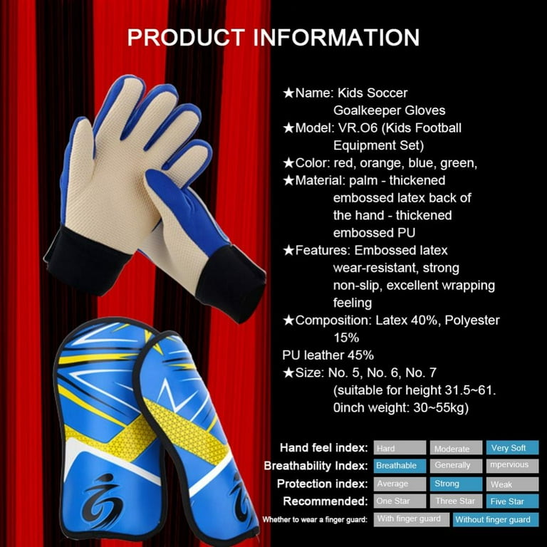 Youth soccer goalkeeper gloves sales