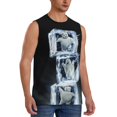 thumbnail image 2 of Movie Ghostbusters Stay Puft Men's Tank Top Lightweight Summer Sleeveless Tee Shirt Muscle Tank Tops Workout T-Shirts Casual Athletic Undershirts, 2 of 7