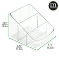 thumbnail image 4 of mDesign Small Plastic Kitchen Food Packet/Pouch Organizer Caddy, 2 Pack - Clear, 4 of 9