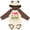 Natural & Brown w Ears, variant on Inktastic I Am Black History Boys or Girls Long Sleeve Baby Bodysuit