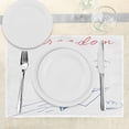 thumbnail image 3 of Ambesonne Adventure Place Mats Set of 4, Paper Plane Sketch, Standard Size, Bluegrey Red White, 3 of 6