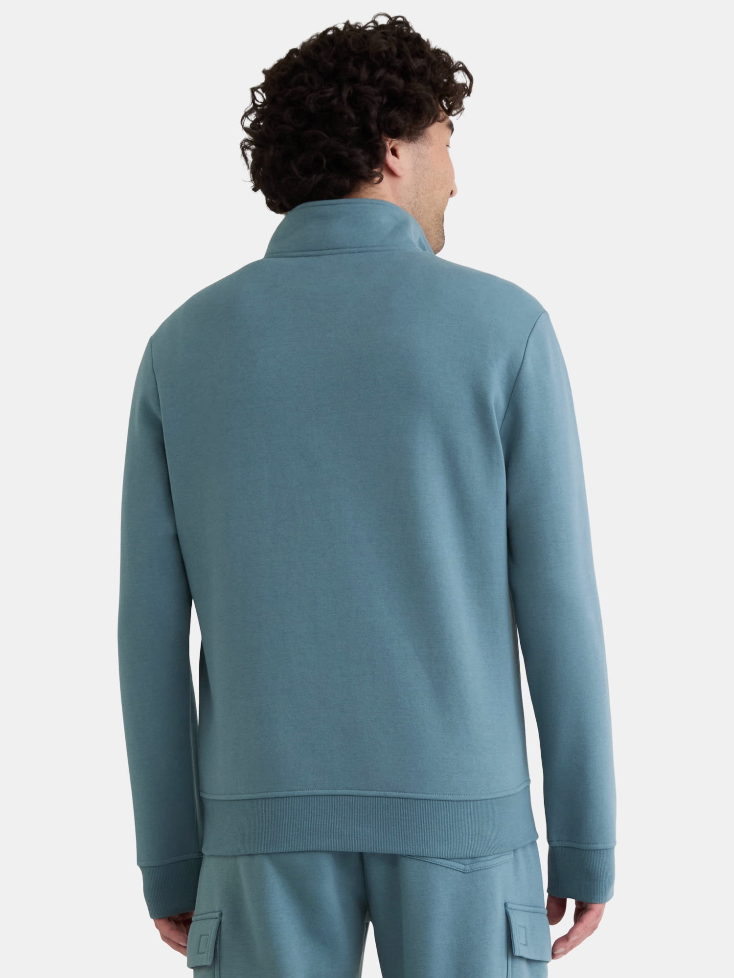 Athletic Works Men's Active Fleece Quarter Zip Sweatshirt, Size XS-5XL