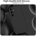 thumbnail image 5 of Slim Liquid Silicone Case for Samsung Galaxy A35 5G,with Scratch-Resistant Microfiber Lining Shockproof Soft Silicone Protective Case for Samsung Galaxy A35 5G (Black), 5 of 14