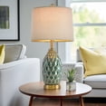 thumbnail image 6 of Oneach Ceramic Table Lamp Set of 2 with USB Ports for Bedroom Living Room 23.5" 3 Way Dimmable Touch Nightstands Bedside Lamps(Bulbs Included), 6 of 11