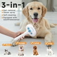 thumbnail image 4 of Pet Steam Brush for Dog & Cat - 3-in-1 Steam Grooming Brush for Shedding & Hair Removal - Self Cleaning Spray Comb with Mist for Long Haired Pets, Blue, 4 of 5