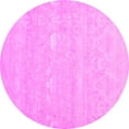 thumbnail image 1 of Ahgly Company Indoor Round Oriental Pink Industrial Area Rugs, 4' Round, 1 of 4