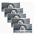 thumbnail image 1 of LQXZWJY Thin Blue Line Sticker Code, American Flag Thin Blue Line Decal, Lives Matter Flag Sticker,Back The Blue Bumper Vinyl Decal, Support Police Sticker for Cars, Trucks & Windows (10pcs), 1 of 5