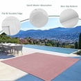 thumbnail image 4 of Fsddascl Vintage Nude Pink Outdoor Rug for Patio/Deck, Non-Slip Large Area Rug 5 x 8 Ft, Farmhouse Retro Solid Color Linen Texture Indoor Outdoor Rugs Washable Area Rugs, Camping Rug Carpet Runner, 4 of 9