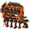 Orange, variant on Power Tool Organizer with Charging Station, 4 Layers Garage Storage Rack with 6 Drill Holders, Father's Days Gift For Dad, Wall Mount Garage Organizer Built in 8 Outlets Power Strip, Orange