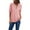 Pink, variant on kakina CMSX Plus Size Women Ladies Zipper Button Long Sleeves Loose Chiffon Shirt Clothing