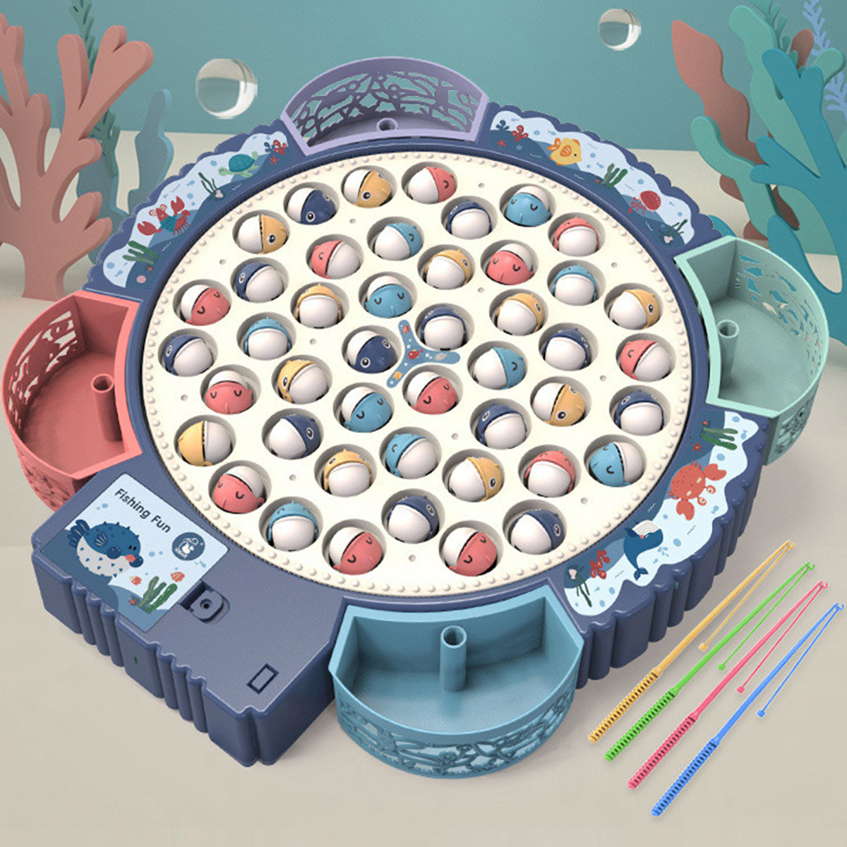 Willkey Fishing Pool Toys Game for Kids Water Table Bathtub