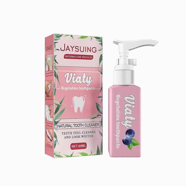 Jaysuing Soda Bright White Teeth Press Toothpaste Passion Fruit Blueberry Fruit Flavor Oral Cleaning -