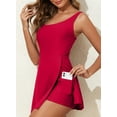 thumbnail image 2 of Traje de baño Aleumdr Tummy Control para mujer Fiery Red Medium, 2 of 7