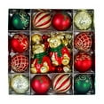 thumbnail image 4 of kcavykas Christmas Ball Ornaments 44pc Set, Painted Plastic Electroplated Holiday Decorations, Multicolor Hanging Baubles, Lightweight, Easy to Hang, 44 Piece Set, 4 of 4