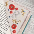 Craft Table 26 Letters Elegant Hand Embroidered Corner Bookmark