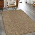 thumbnail image 3 of Hallway Runner Rugs 2.7x5 Ft, Vintage Brown Non Slip Area Rugs for Kitchen Bedroom Entryway, Farmhouse Retro Dark Solid Color Linen Texture Washable Carpet Runner Rug Floor Mats for Bedroom, 3 of 9