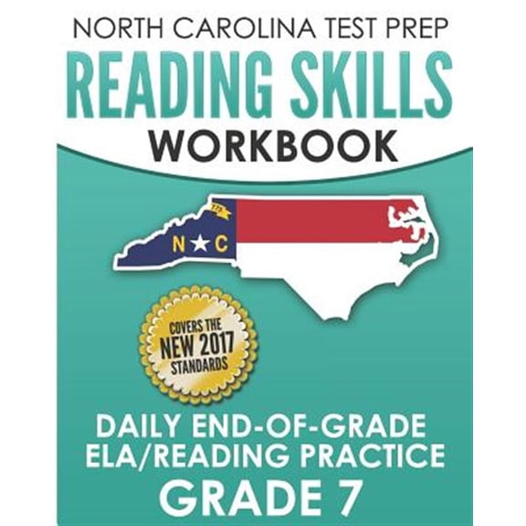 Pre-Owned NORTH CAROLINA TEST PREP Reading Skills Workbook Daily End-of-Grade ELA/Reading Practice Grade 7: (Paperback) by E Hawas