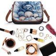 thumbnail image 6 of Ocean Blue Coral Seashell Vintage Crossbody Bag For Women Medium Leather Hobo Bags Shoulder Bag Classic City Leather Satchels, 6 of 8