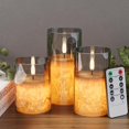 thumbnail image 1 of Velas sin llama VIODAIM Ice Crystal, cristal de cera auténtica, paquete de 3 unidades, 1 of 7