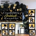 thumbnail image 1 of Muyoka Decoraciones de graduación, 4 piezas de cajas de globos de graduación blancas, suministros de decoraciones para fiestas de graduación de la escuela secundaria preescolar Muyoka Hogar, 1 of 7