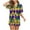 Green#3, variant on Womens Mardi Gras Pajama Set 2025 Trendy Colorblock Sequin Print Pjs Sets Carnival Themed Casual Button Sleepwear Two Piece Green XXL