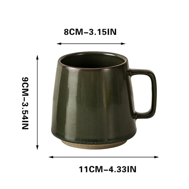 Vwrxbz Advanced Ceramic Coffee Mug Japanese Style 400ml Tea Cup for Home Kitchen Drinking
