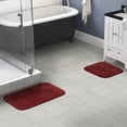 thumbnail image 2 of Garland Rug Traditional Washable Bath Rug Set, 2 Piece Set (17"x24" Bath Rug, & 21"x34" Bath Rug) Chili Red, 2 of 8