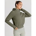 thumbnail image 3 of FUNING Womens Zip Up Hoodies Jackets Cropped Sweatshirts Fleece Fall Outfits Casual Comfy Y2k Tops Winter Clothes 2025, 3 of 6