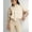 Apricot, variant on Stand-up collar zip-up bomber jacket, stylish casual loose-fitting windbreaker, long-sleeved outerwear