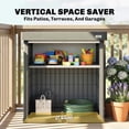 thumbnail image 4 of Outsunny Coffre de Rangement Extérieur de 82 Gallons, Contenant de Rangement pour Jardin, Gris, 4 of 10