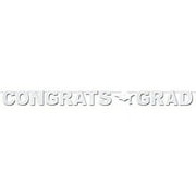 Opalescent Congrats Grad Celebration Graduate Party Banner Flag Decoration