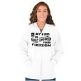 thumbnail image 4 of US Army Logo My Bro Defending Freedom Unisex Plus Size Zip Hoodie Brisco Brands 4X, 4 of 5