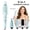 Blue-5, variant on 5-in-1 Hair Styling Tool with 1.25" Hair Crimper and Waver, 1" & 1.25" Automatic Curlers, Straightener Brush & Volumizing Crimper – Travel-Friendly Hair Tool