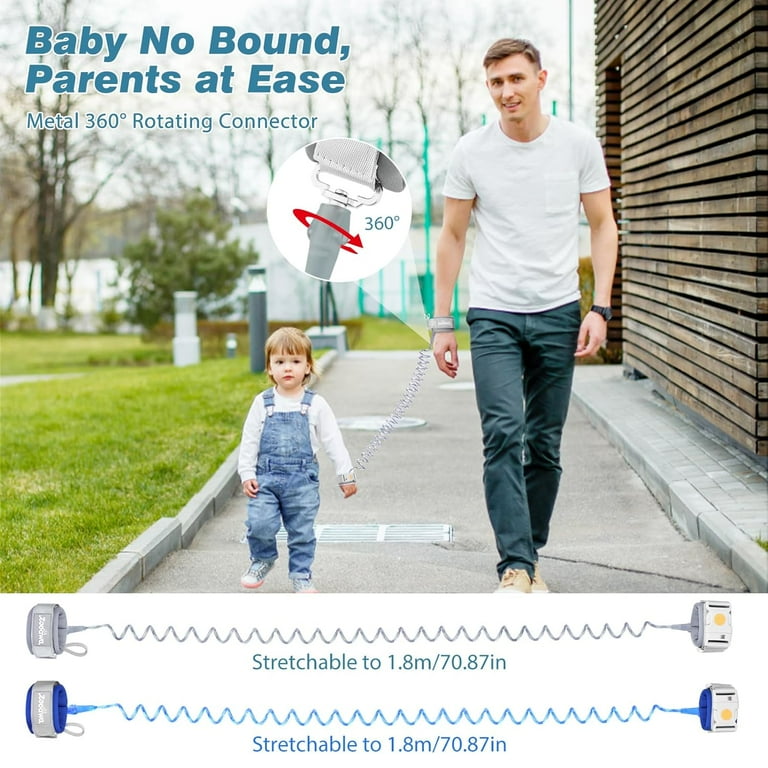 Zooawa 2Pack Anti-Lost Wrist Link, Toddler Harness with Zooawa 2Pack Anti-Lost Wrist Link, Toddler Harness with