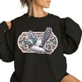 thumbnail image 3 of Camo Flying Mallard Bird Sweatshirt – Vintage Old School Camo Unisex Hunting Sweatshirt, Outdoor Duck Hunting Graphic Top, Country Gift for Men and Women, 3 of 7