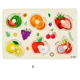 thumbnail image 1 of Wooden Number Lette Puzzle Early Learning Baby Kids Educational Toys, 1 of 1