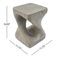 thumbnail image 2 of Kevinplus 16 Side Table, Wood Like Texture for Patio Garden Balcony Porch, Grey, 2 of 8