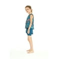 thumbnail image 5 of Girl's Athletic Sportswear Patterned Tank Top and Solid Tennis Shorts Set in Crayon Palms Green Small, 5 of 5