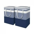 thumbnail image 6 of 75L Large Laundry Basket Bag Freestanding Clothes Basket Laundry Hamper Collapsible Tall Washing Basket With Extended Handles, 6 of 10