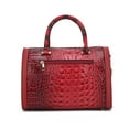 thumbnail image 2 of MKF Collection Vegan Leather Satchel Bags for Women, Crocodile-Embossed Purse Handbag by Mia K. Brown, 2 of 9