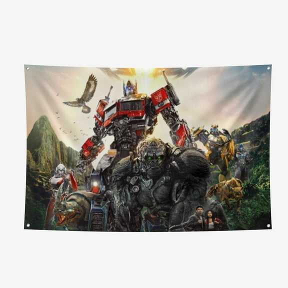 Transformers Photography Background Decorations Banner Party Photo Backdrop 47*71IN/120*180CM