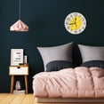 thumbnail image 5 of Zhmjortal Summer Lemon Wall Clock Silent Non-Ticking Kitchen Desk Decor Clock Battery Operated Quartz Analog Round Clocks 10 in for Bedroom Bathroom Living Room, 5 of 7