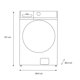 thumbnail image 4 of Lavadora Midea 21Kg Carga Frontal Titan Wash  Silver, 4 of 4